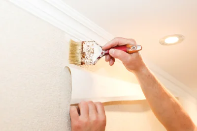 Pose de papier peint à Harfleur — revêtements muraux et toiles de verre